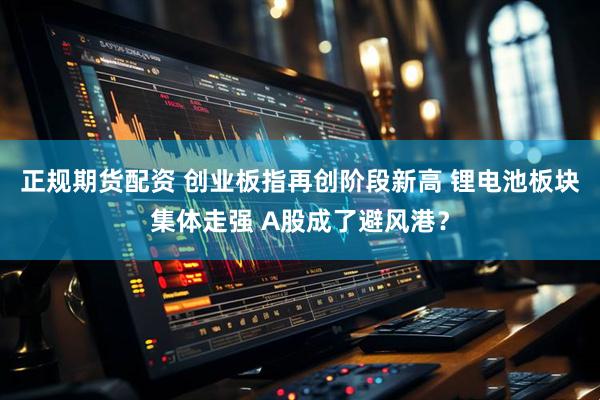 正规期货配资 创业板指再创阶段新高 锂电池板块集体走强 A股成了避风港？